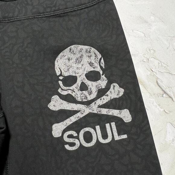 Lululemon Run Inspire Crop II Soul Cycle Legging SIZE 4 Black Camo Luxtreme - Picture 6 of 10